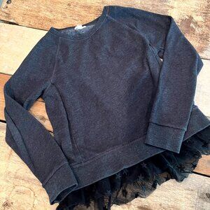 Crewcuts Charcoal Star Tulle Sweatshirt  14